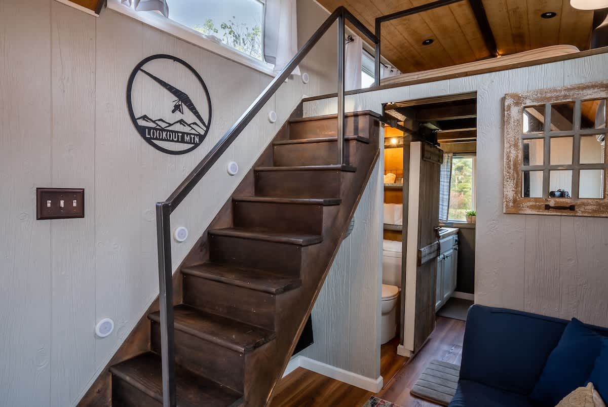 Staircase up to the loft