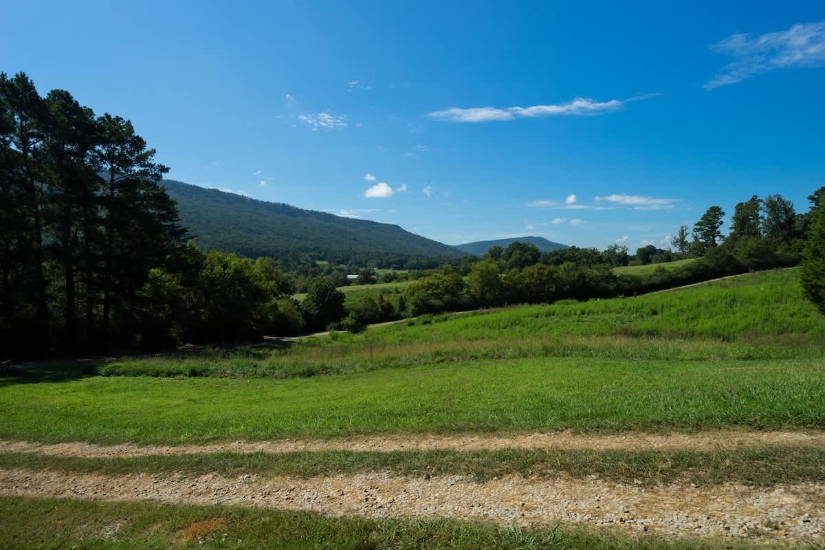 Green valley below the ridge of Lookout Mountain